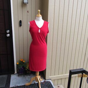 #692  WOMAN'S RED SUNDRESS BY FASHION BUG  (SIZE X-LARGE)